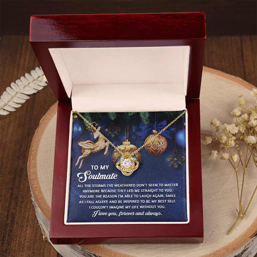 To My Soulmate Necklace, Christmas Gifts For Wife, Gifts For Husband From Wife Unique Christmas, Wife Christmas Gift, Christmas For Wife