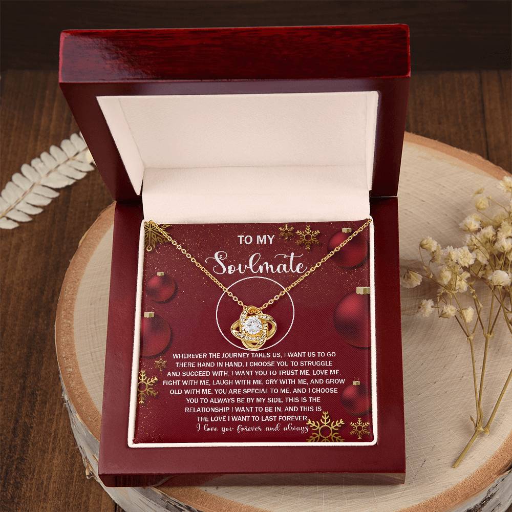 To My Soulmate Necklace, Gifts For Soulmate, Christmas Presents For Girlfriend, Gifts For Husband From Wife Unique Christmas