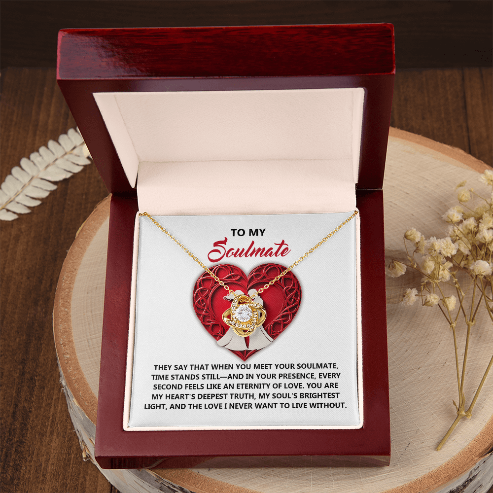 To My Soulmate Necklace, Gifts For Girlfriend Unique, Best Valentine Gift For Wife, Love Necklace For Girlfriend, Valentines Necklace For Girlfriend