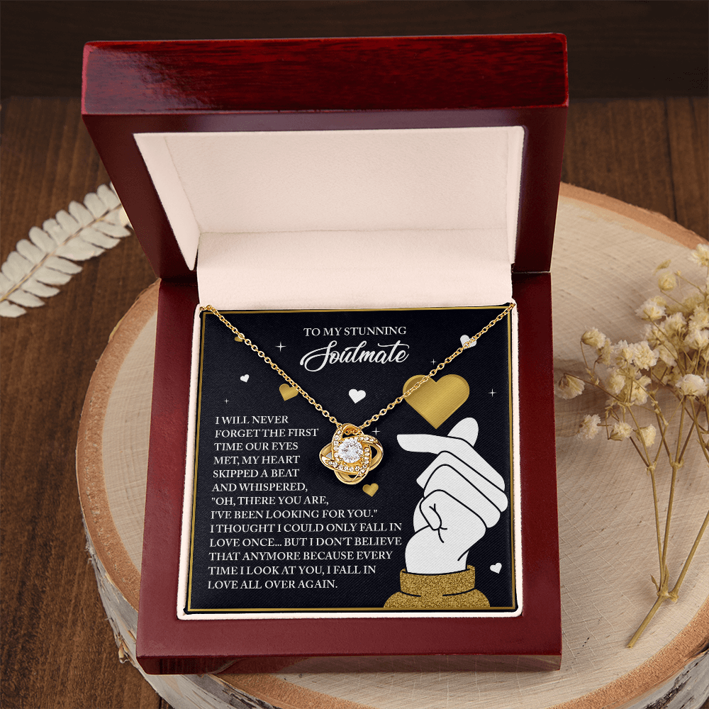 To My Stunning Soulmate Necklace, Valentine Gift For My Wife, Valentine's Gifts For Wife, Valentine Gifts For Her Romantic, Valentine's Day Gifts