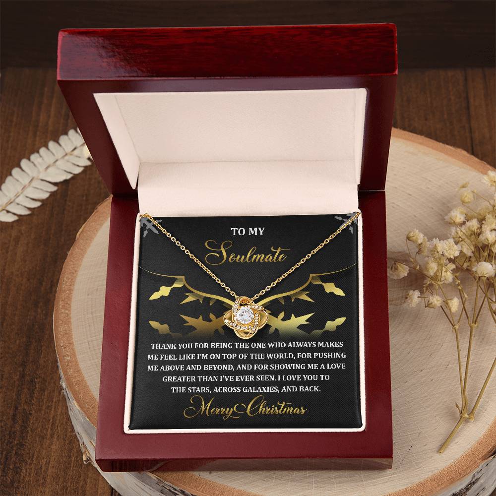 To My Soulmate Necklace, Christmas Gifts For Girlfriend, Christmas Presents For Wife, Soulmate Necklace For Women