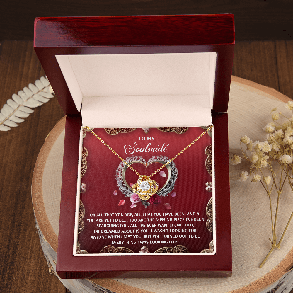 To My Soulmate Necklace, Valentine Gift For Wife, Valentine Card For Wife Romantic, My Soulmate Gifts For Her, Valentine's Gifts For Wife