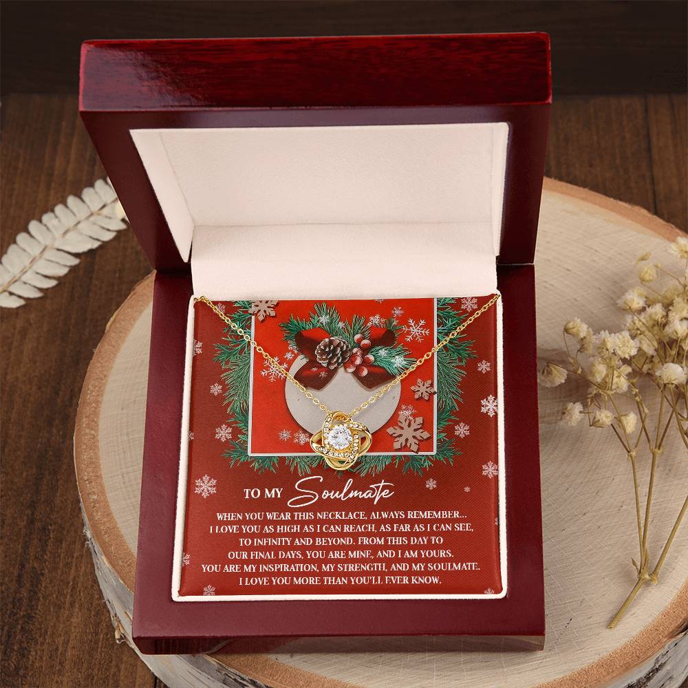 To My Soulmate Necklace, Christmas Gifts For Your Wife, Gifts For My Girlfriend For Christmas, Wife Christmas Gift Ideas