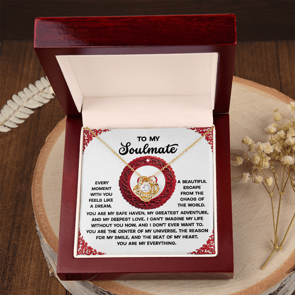 To My Soulmate Necklace, Valentine's Day Gifts, Valentine's Day Gifts For Women, Soulmate Necklace Women, Unique Valentine Gifts For Her