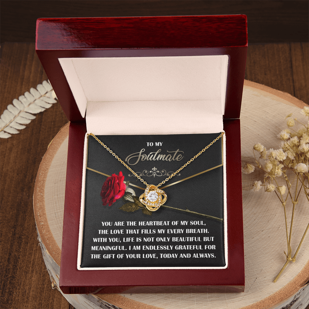 To My Soulmate Necklace, Valentine Gift For Wife, Great Valentine Gifts For Her, Valentine's Gift For Wife, Best Valentine Gift For Wife