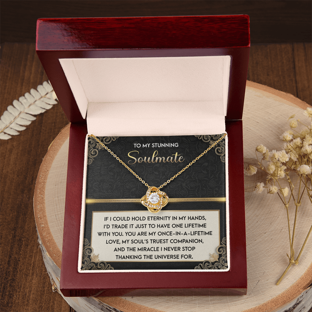 To My Stunning Soulmate Necklace, Best Valentine Gift For Wife, Valentine Gift Ideas For Her, Valentine Necklaces For Women, Wife Valentine Gift