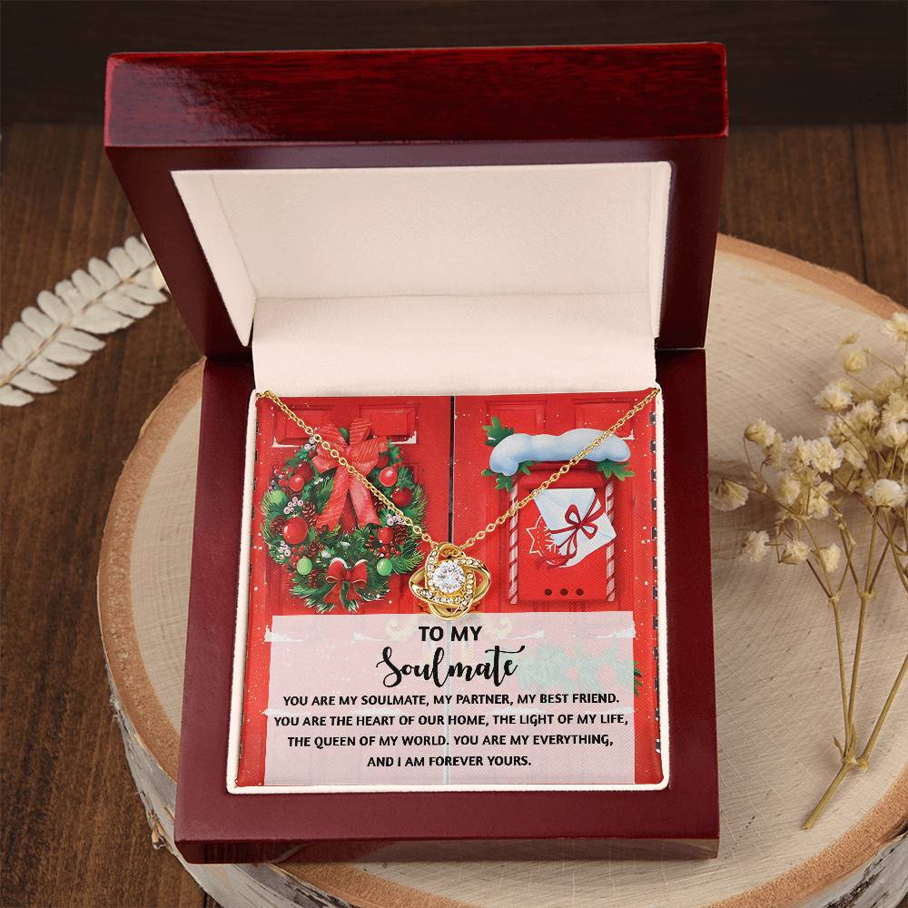 To My Soulmate Necklace, Christmas Gifts For My Wife, Funny Christmas Gift For Wife, Soulmate Gifts For Her, Christmas For Wife