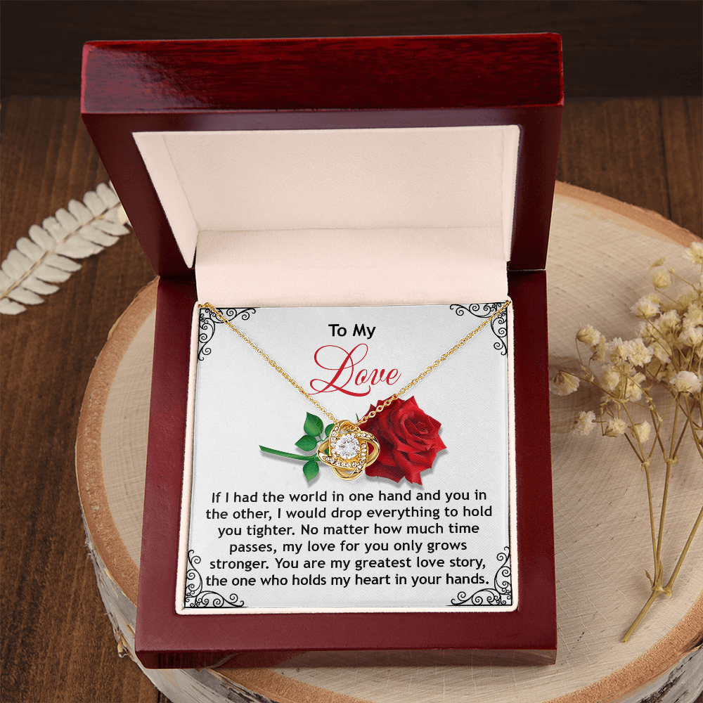 To My Love Necklace, Valentine Gift For Wife, Valentine's Necklace For Her, Valentine Gift For Wife From Husband, Necklace For My Girlfriend
