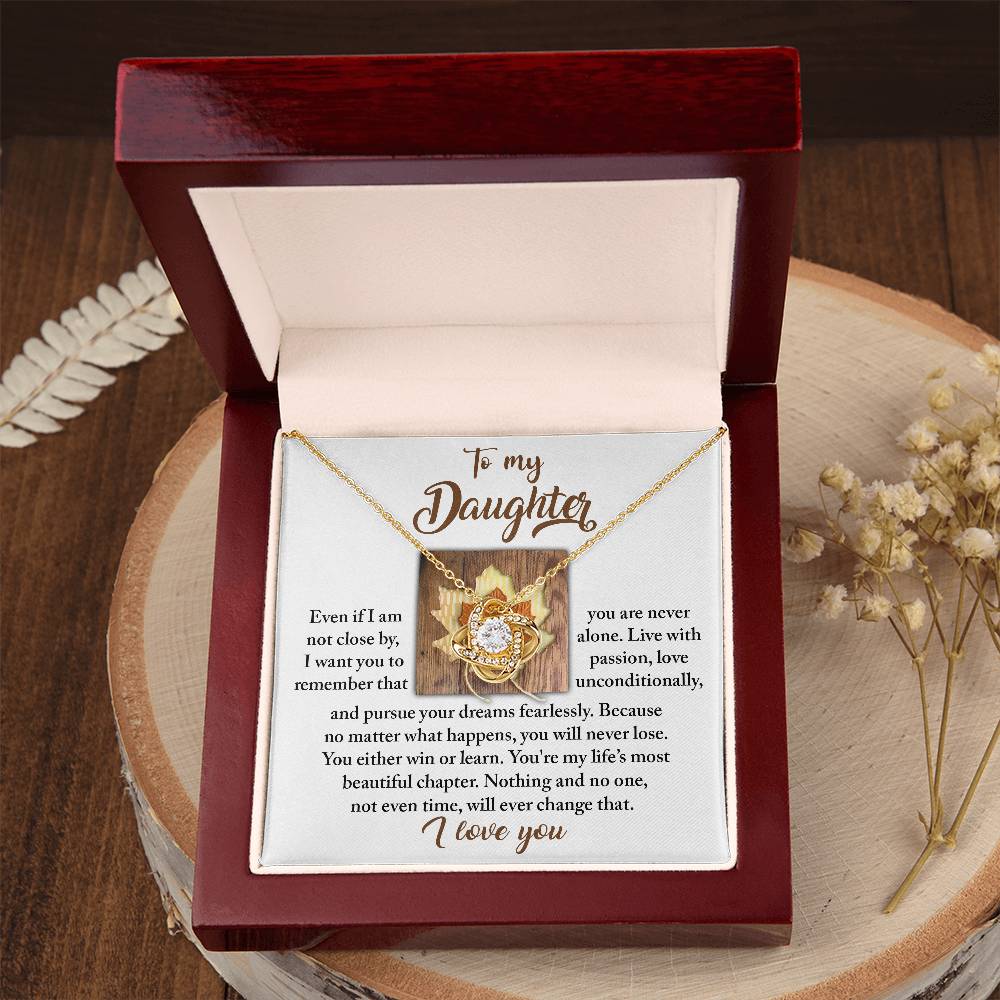 To My Daughter Necklace From Mom, Gifts For Daughter From Dad, To My Daughter Necklace Love Dad