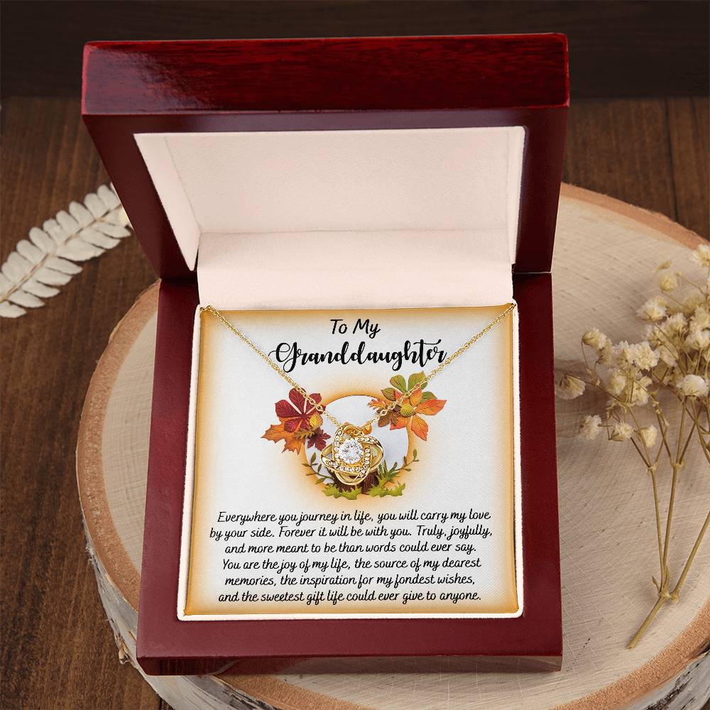 To My Granddaughter Necklace, Grandmother Granddaughter Gifts, Granddaughter Necklace From Grandparents, Christmas Gifts For Granddaughter