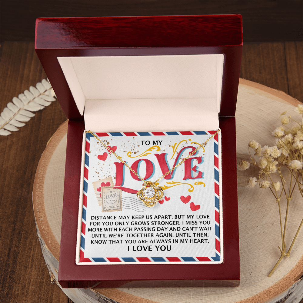 To My Love Necklace, Valentine Gifts For Her, Valentine's Day Necklace For Her, Valentine's Day Gift Wife, Valentine's Day Gifts For Women