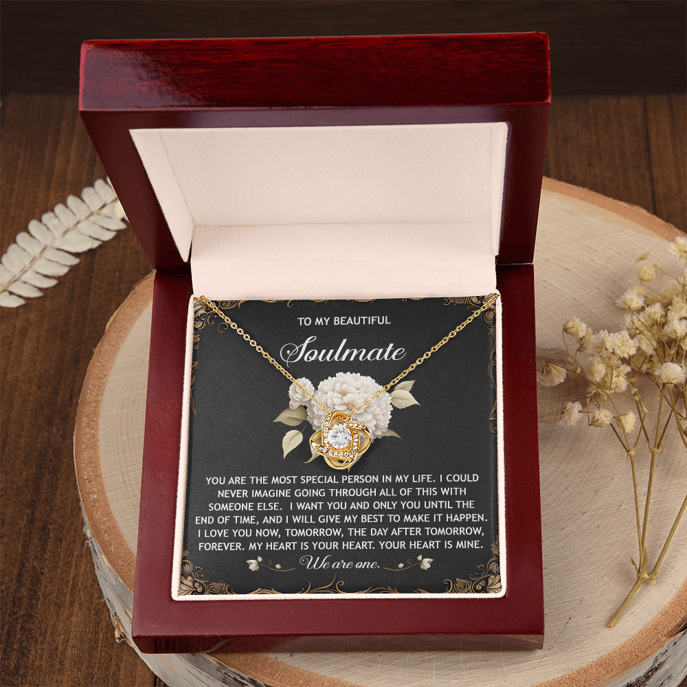 To My Beautiful Soulmate Necklace, San Valentine Gift For Her, Valentine Gifts For Women, Best Valentine Gifts For Her, Valentine's Day For Her