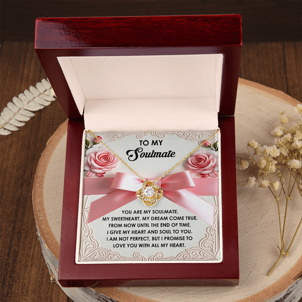 To My Soulmate Necklace, Valentine's For Her, Valentine Necklaces For Women, Valentine Day For Wife, Unique Valentine Gifts For Her