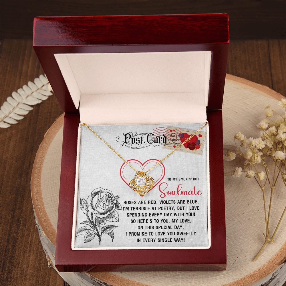 To My Smokin' Hot Soulmate Necklace, San Valentine Gift For Her, Valentine Presents For Women, Soulmate Gifts For Her, Valentine Gifts For Women