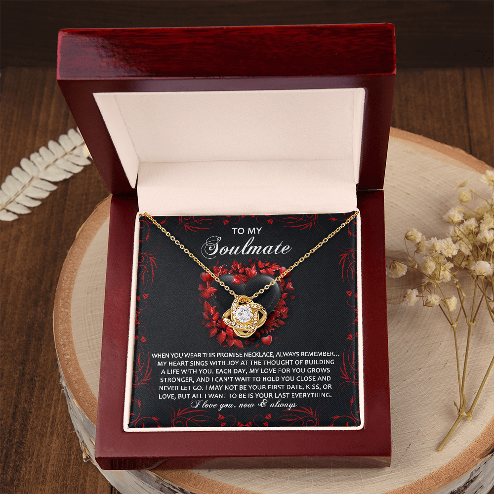 To My Soulmate Necklace, Unique Valentine Gifts For Her, Valentine Birthday Gifts, My Soulmate Gifts For Her, Valentine Jewelry For Women