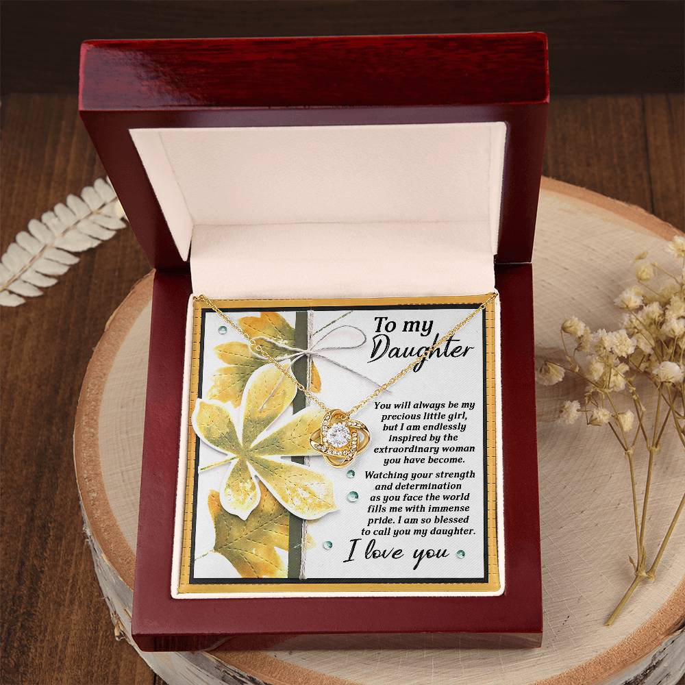To My Daughter Necklace From Dad, Gifts For Daughter, Daughter Jewelry From Mom