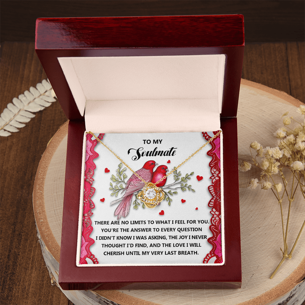 To My Soulmate Necklace, To My Soulmate Necklace For Women, Valentine Necklaces For Women, Valentine Jewelry For Women, Valentine's Day Gifts