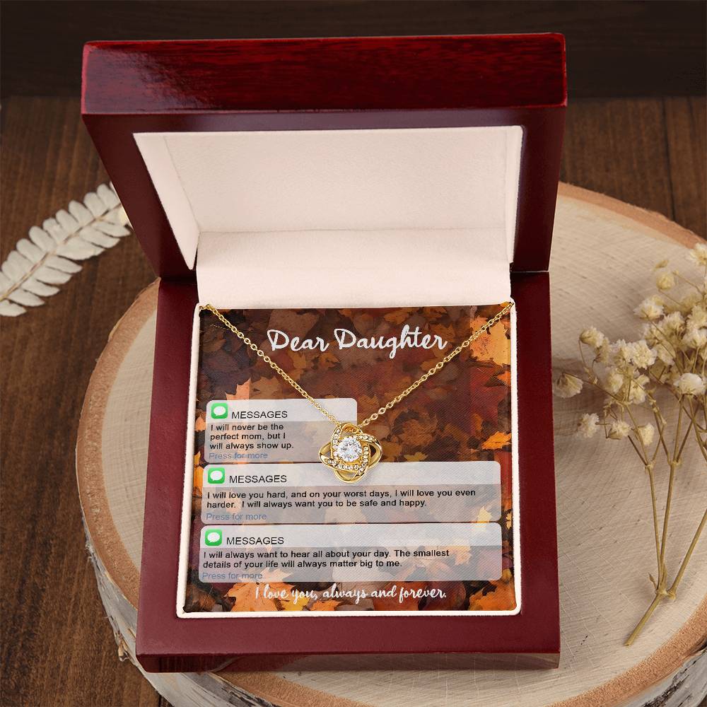 To My Daughter Necklace, Necklaces For Daughter From Dad, To My Daughter From Mom