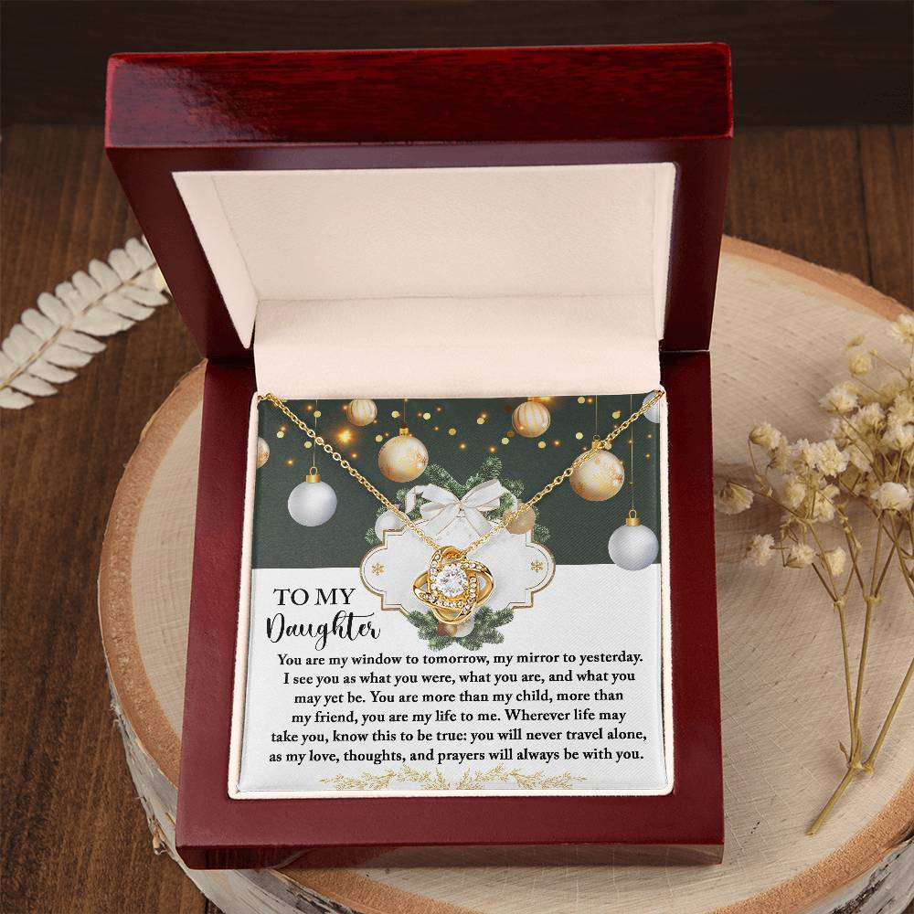 Christmas Gift For Daughter Adult, Christmas Gift From Daughter To Dad, Daughter Necklaces From Mom, To My Lovely Daughter Necklace