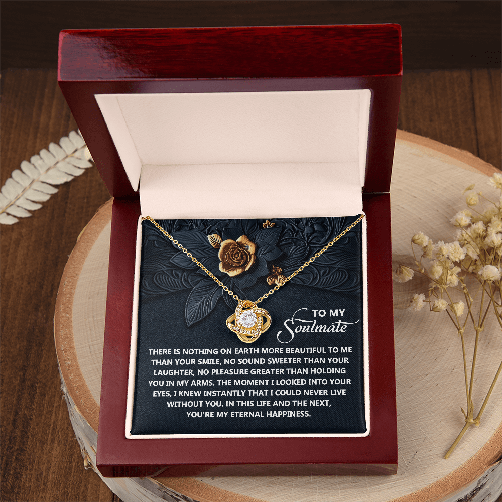 To My Soulmate Necklace, Best Valentine Gift For Wife, Valentine For Her Gift, Soulmate Necklace For Women, Valentine's Day Gifts For Women