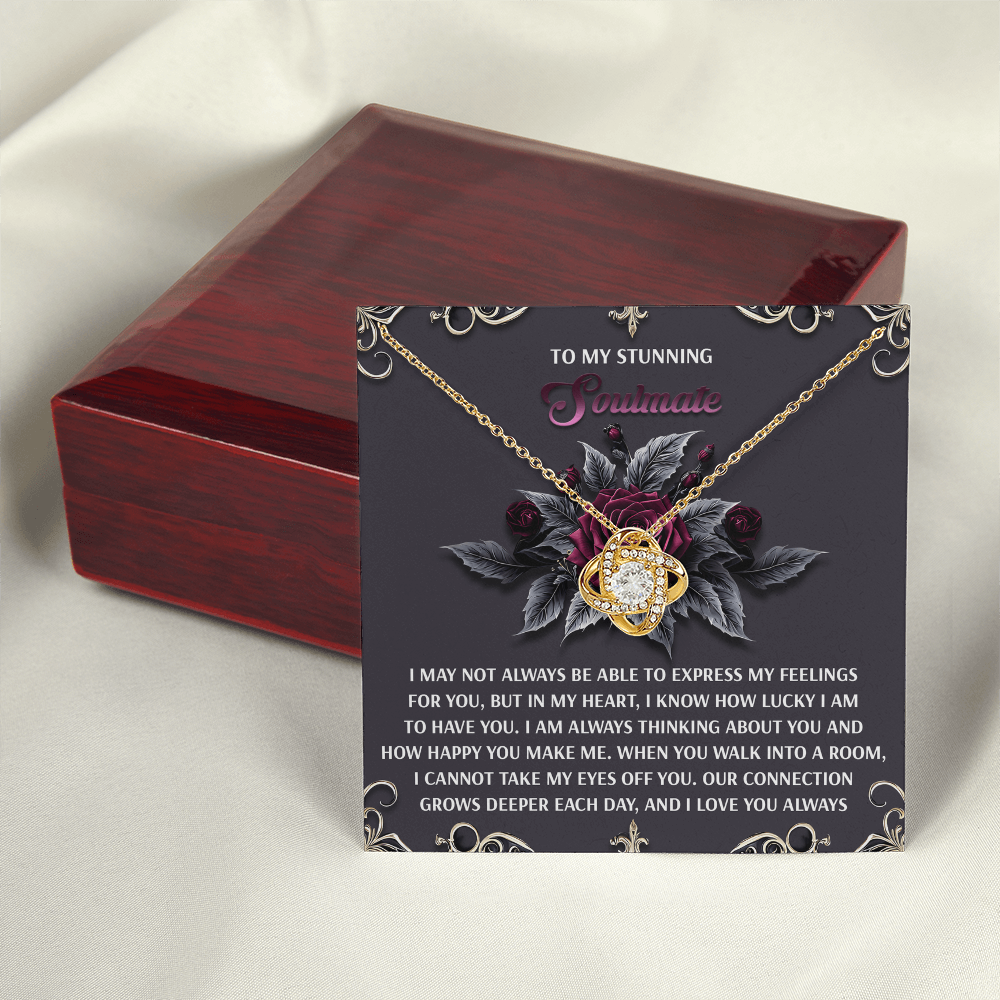 To My Stunning Soulmate Necklace, Cute Necklace For Girlfriend, Soulmate Gifts For Women, Valentine Presents For Womenromantic Stuff For Girlfriend