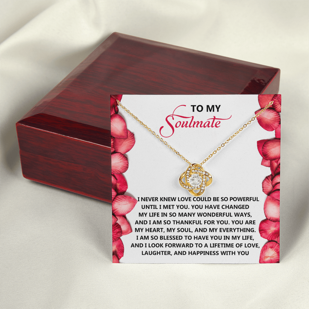 To My Soulmate Necklace, Necklace For Valentine's Day, Valentine Gifts For Her, Valentine's Gifts For Women, Valentine Gifts For Wife