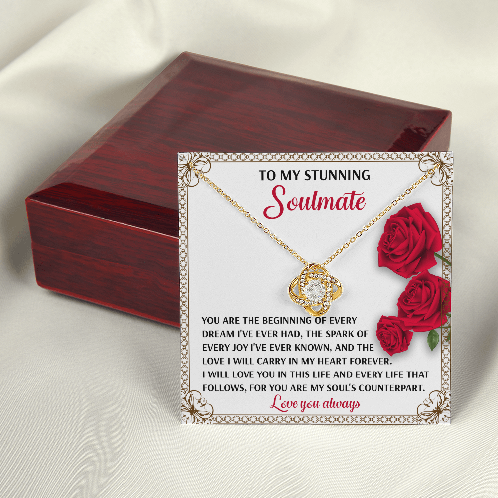 To My Stunning Soulmate Necklace, Best Valentine Gifts For Wife, Naughty Valentine's Gifts For Wife, Valentine Gifts For My Wife, Valentine For Wife