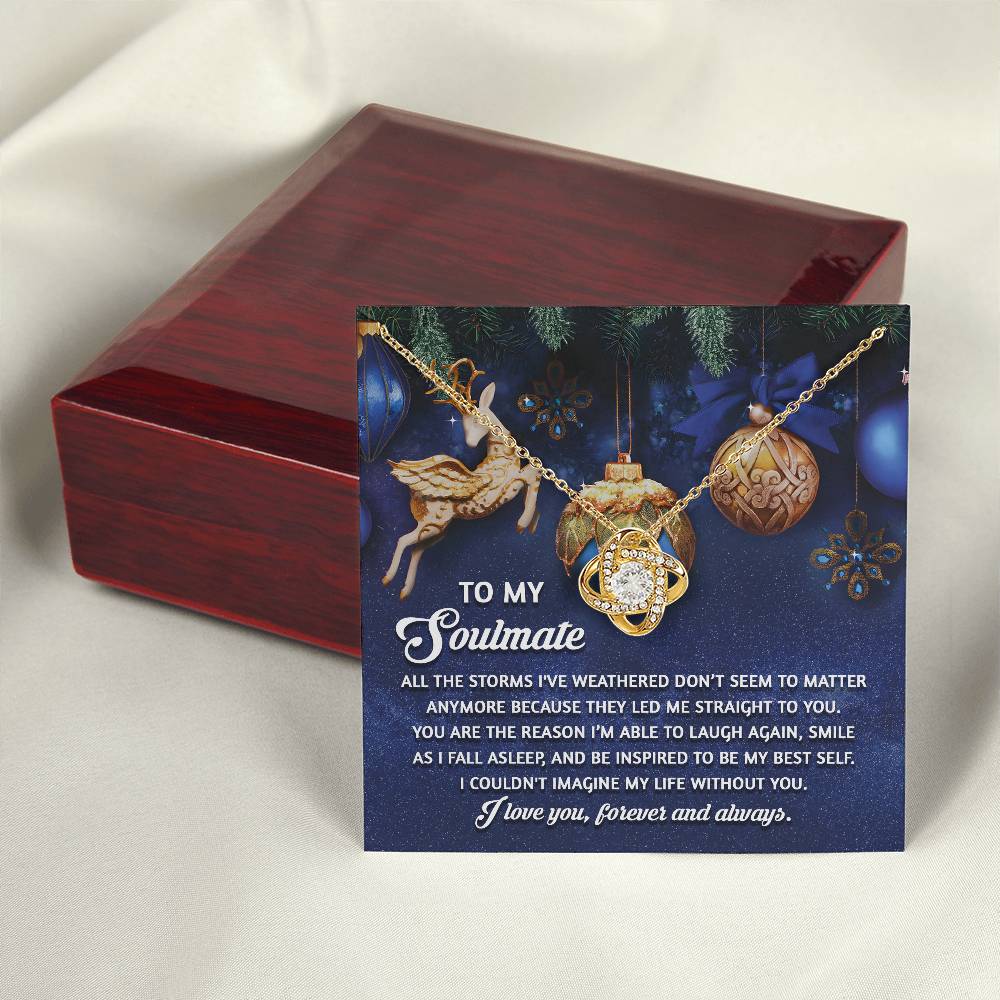 To My Soulmate Necklace, Christmas Gifts For Wife, Gifts For Husband From Wife Unique Christmas, Wife Christmas Gift, Christmas For Wife