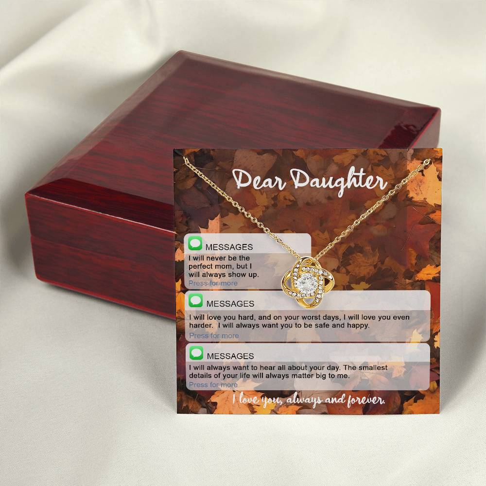 To My Daughter Necklace, Necklaces For Daughter From Dad, To My Daughter From Mom