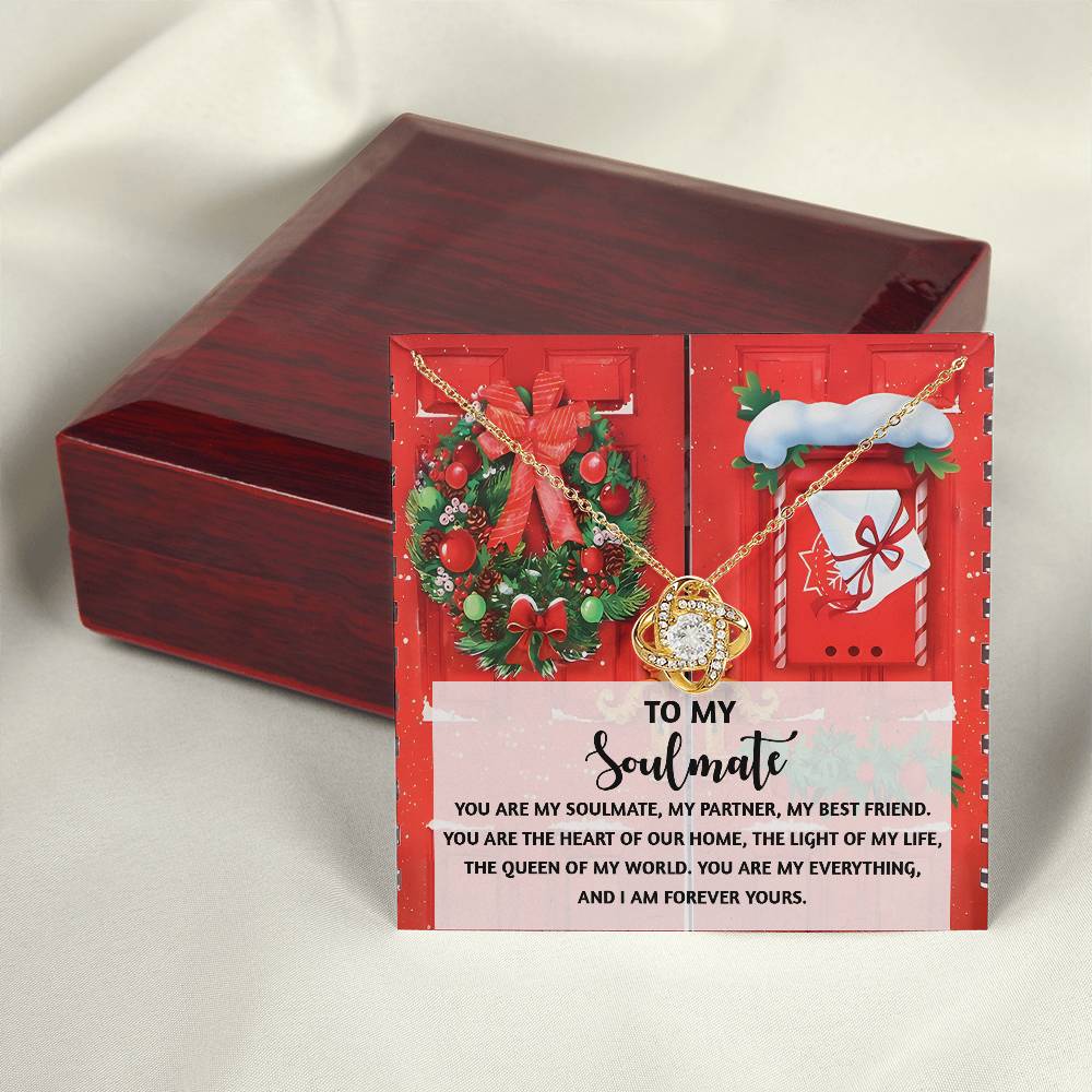 To My Soulmate Necklace, Christmas Gifts For My Wife, Funny Christmas Gift For Wife, Soulmate Gifts For Her, Christmas For Wife