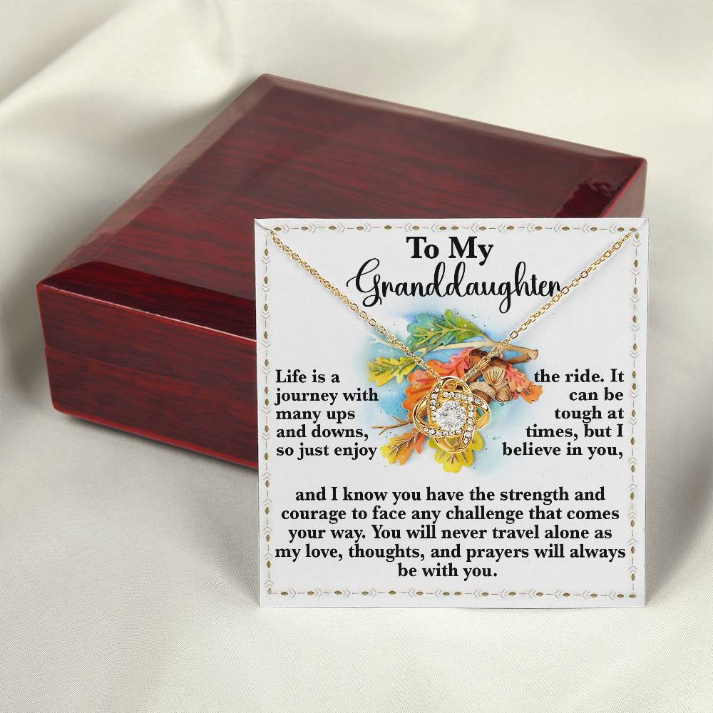 To My Granddaughter Necklace, Gifts For Granddaughter From Grandparents, Granddaughter Necklace From Nana, Valentines Gifts For Granddaughter