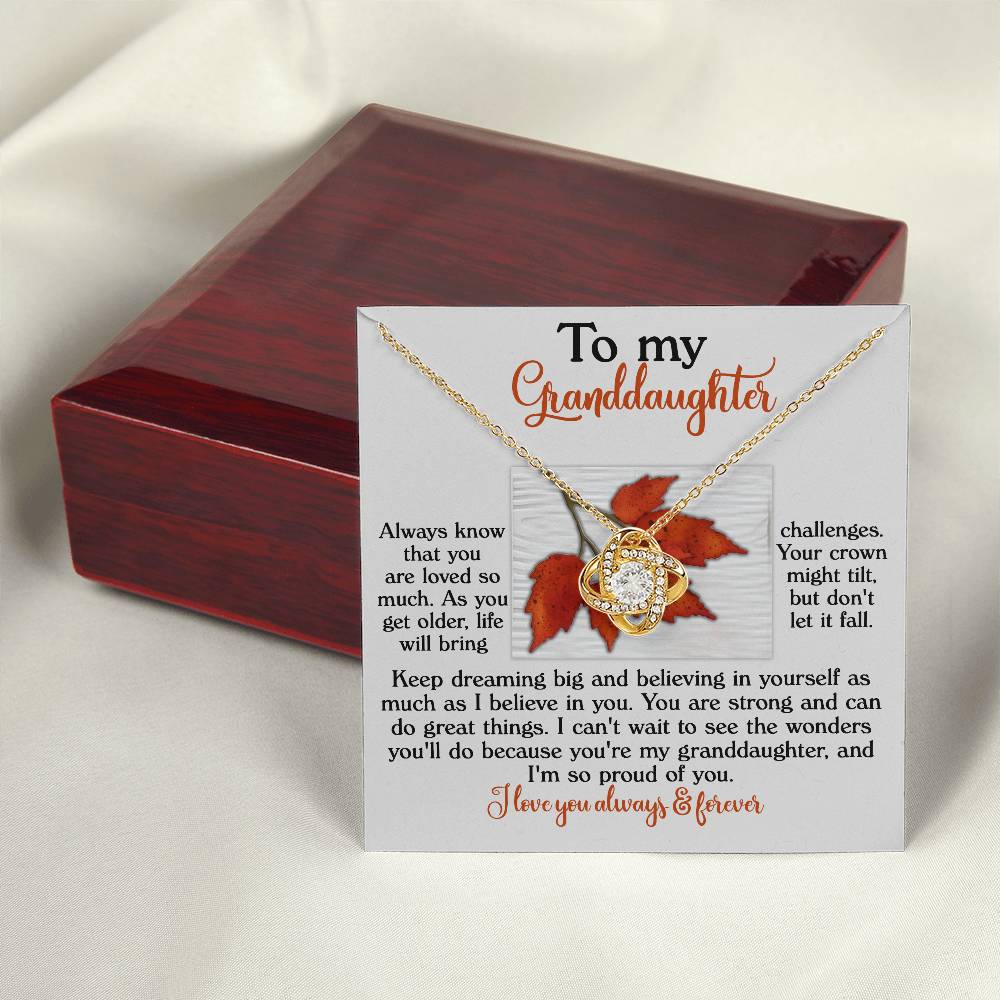 To My Granddaughter Necklace, Gifts Valentines Day For Granddaughter, Grandmother Granddaughter Necklace, Papa Necklace For Granddaughter