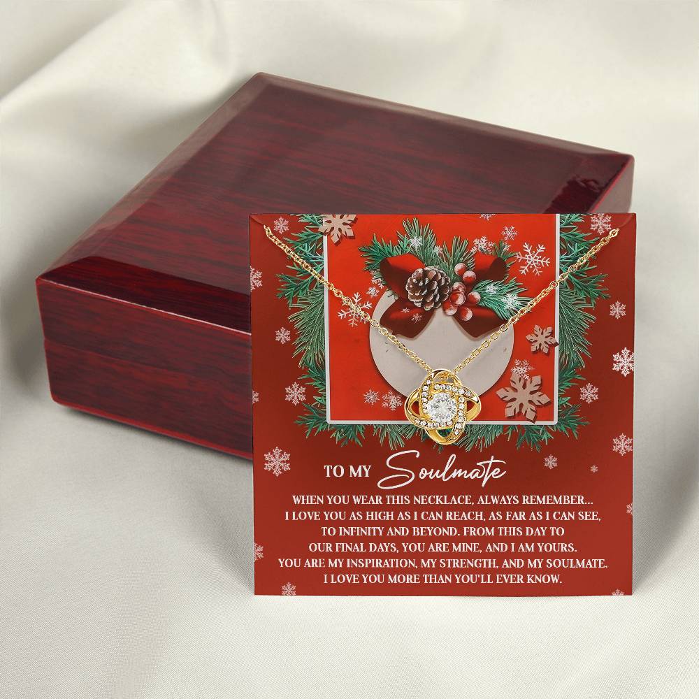 To My Soulmate Necklace, Christmas Gifts For Your Wife, Gifts For My Girlfriend For Christmas, Wife Christmas Gift Ideas