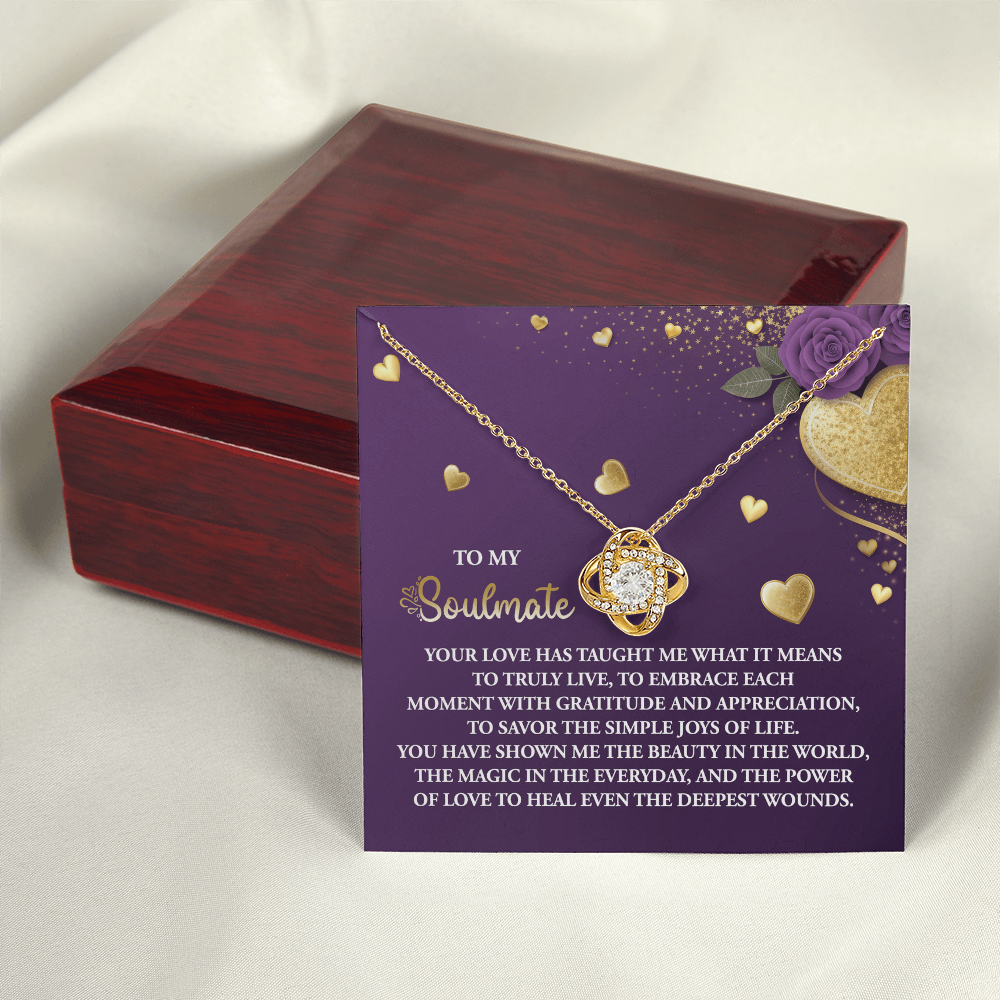 To My Soulmate Necklace, Valentine Gifts For Women, Valentine Jewelry For Women, Romantic Valentine's Day Gift, Valentine For Her Gift