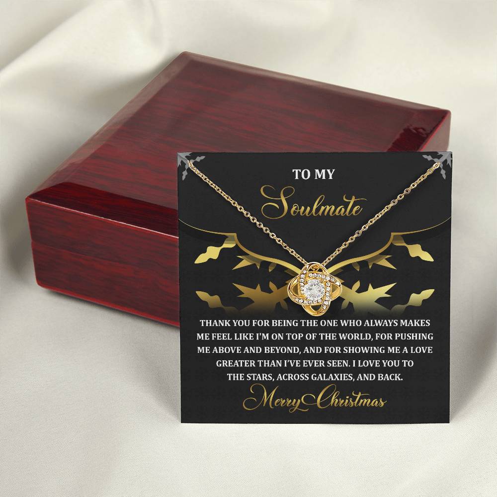 To My Soulmate Necklace, Christmas Gifts For Girlfriend, Christmas Presents For Wife, Soulmate Necklace For Women
