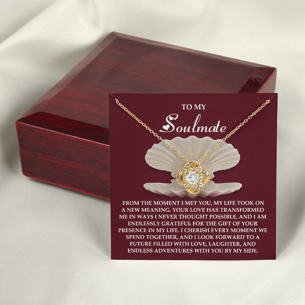 To My Soulmate Necklace, Necklace For Valentine's Day, Valentine Gifts For My Wife, Women's Valentine's Day Gifts, Valentine Gifts For Her