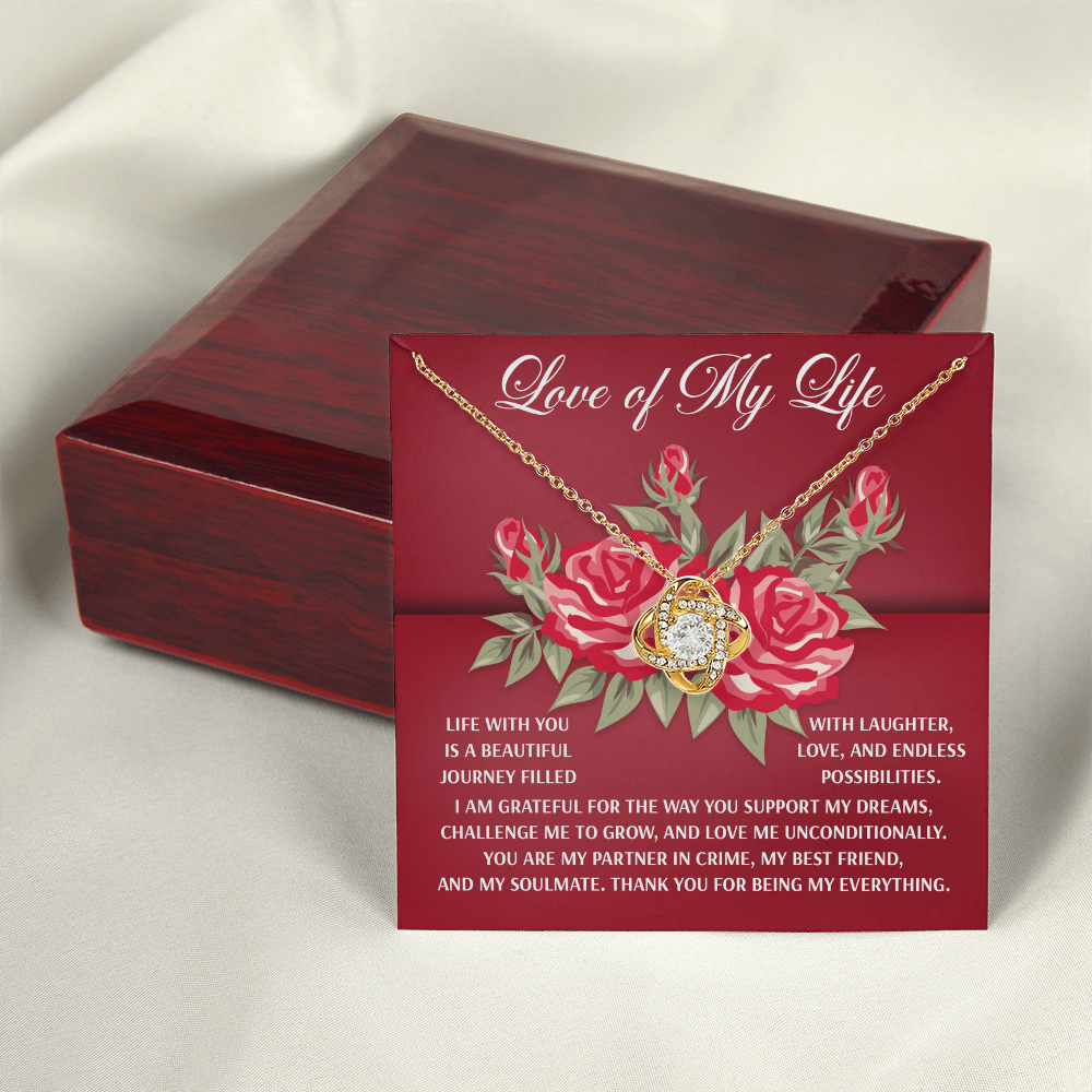 Love Of My Life Necklace, Valentine's Gifts For Wife, Valentine's Necklace For Her, Women's Valentine's Day Gifts, Best Valentine Gifts For Wife