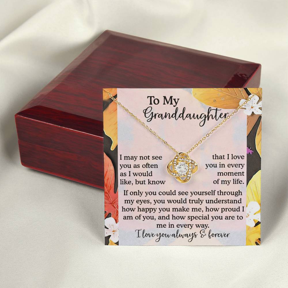 To My Granddaughter Necklace, Necklaces For Granddaughters, Granddaughter Valentine Gift, Gifts For 18 Year Old Granddaughter, Granddaughter From Grandpa