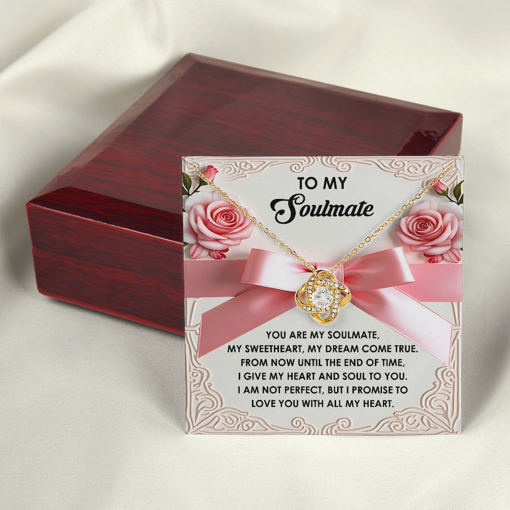 To My Soulmate Necklace, Valentine's For Her, Valentine Necklaces For Women, Valentine Day For Wife, Unique Valentine Gifts For Her