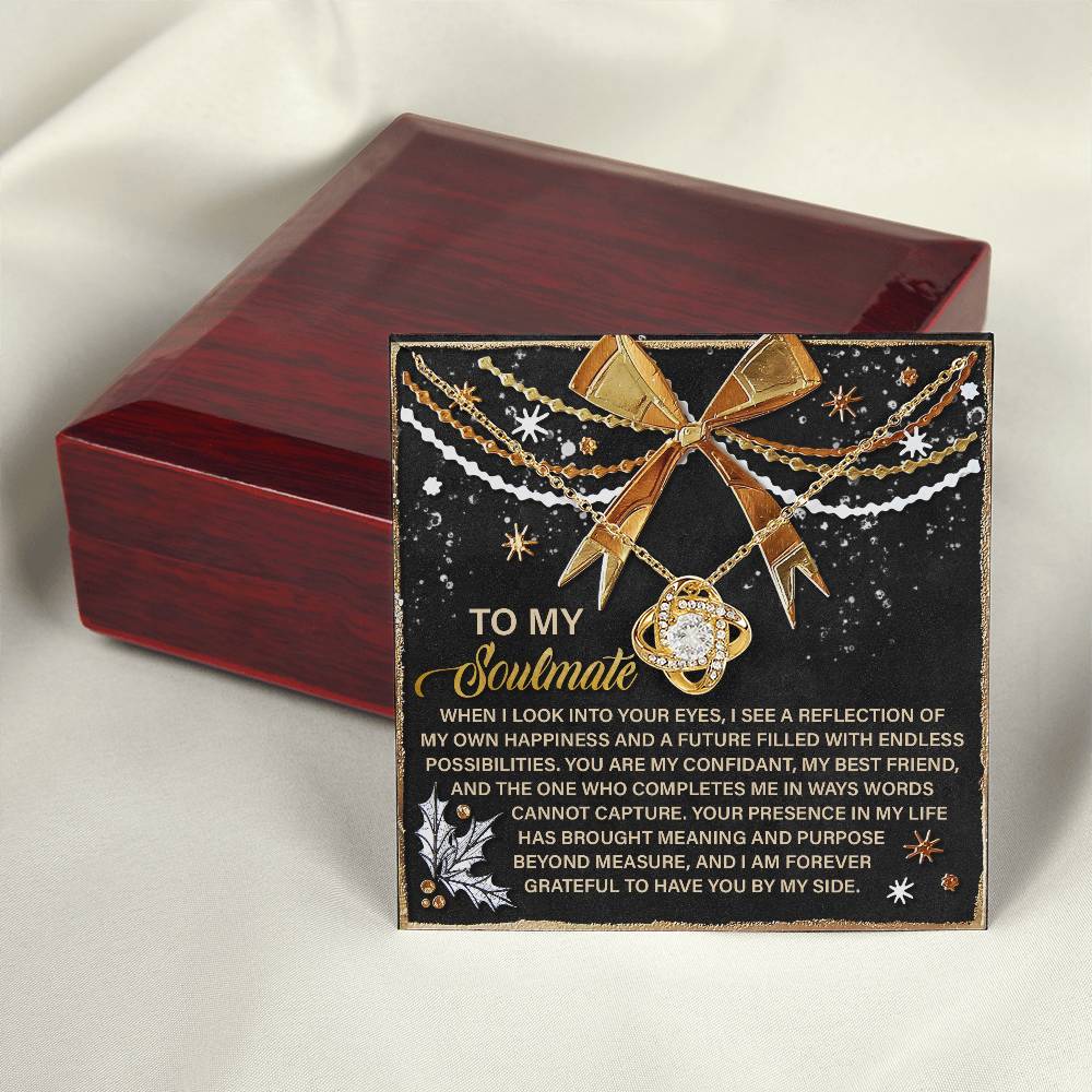 To My Soulmate Necklace For Women, Soulmate Necklace For Women, Christmas For Wife, Funny Christmas Gifts For Wife