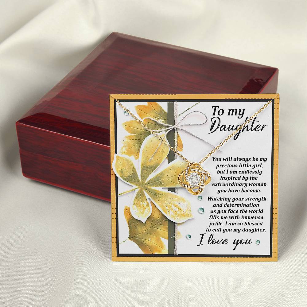 To My Daughter Necklace From Dad, Gifts For Daughter, Daughter Jewelry From Mom
