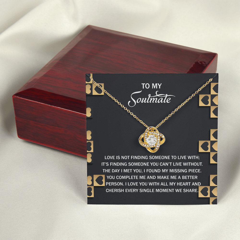 To My Soulmate Necklace, Valentine Gift For Wife, Valentine Card For Wife Romantic, My Soulmate Gifts For Her, Valentine's Gifts For Wife