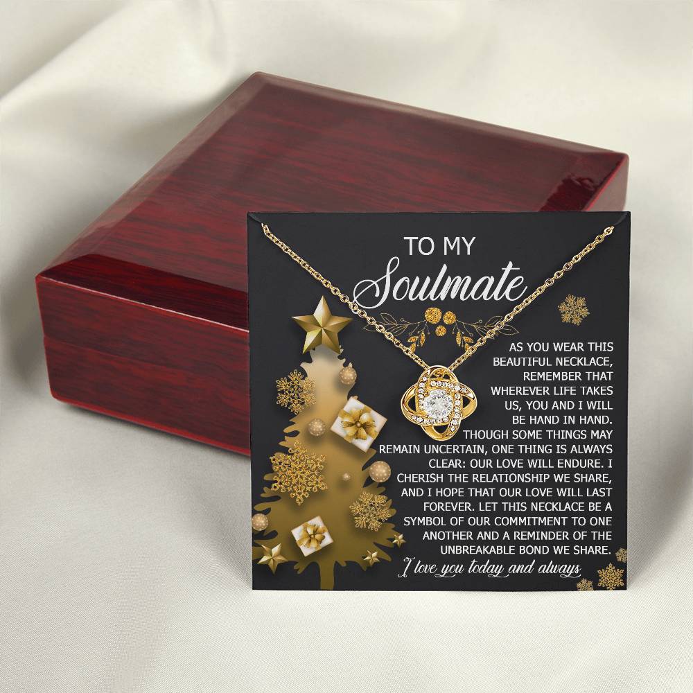 To My Soulmate Necklace, Soulmate Gifts For Her, Wife Christmas Gifts, Girlfriend Christmas Necklace, Christmas Presents Women