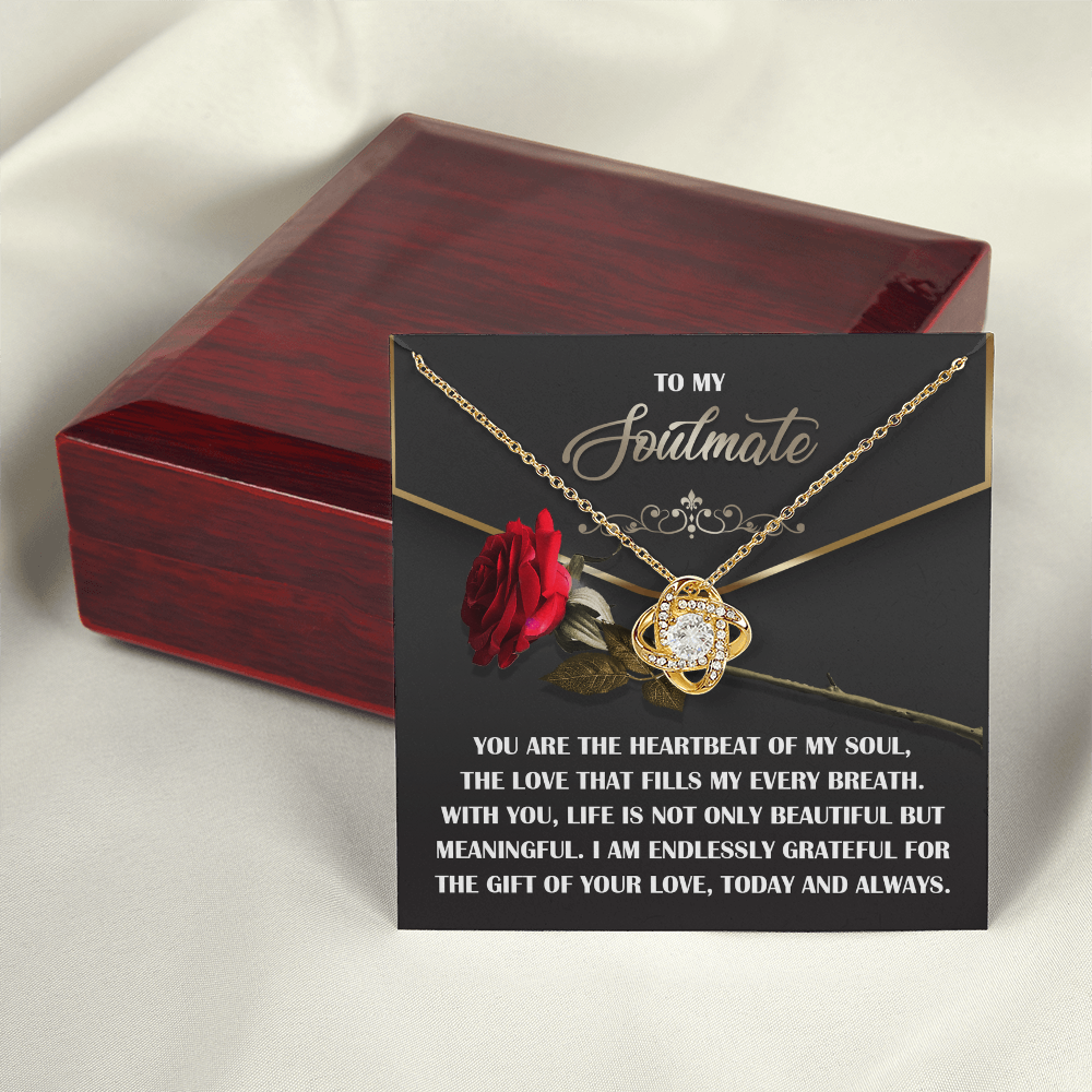 To My Soulmate Necklace, Valentine Gift For Wife, Great Valentine Gifts For Her, Valentine's Gift For Wife, Best Valentine Gift For Wife