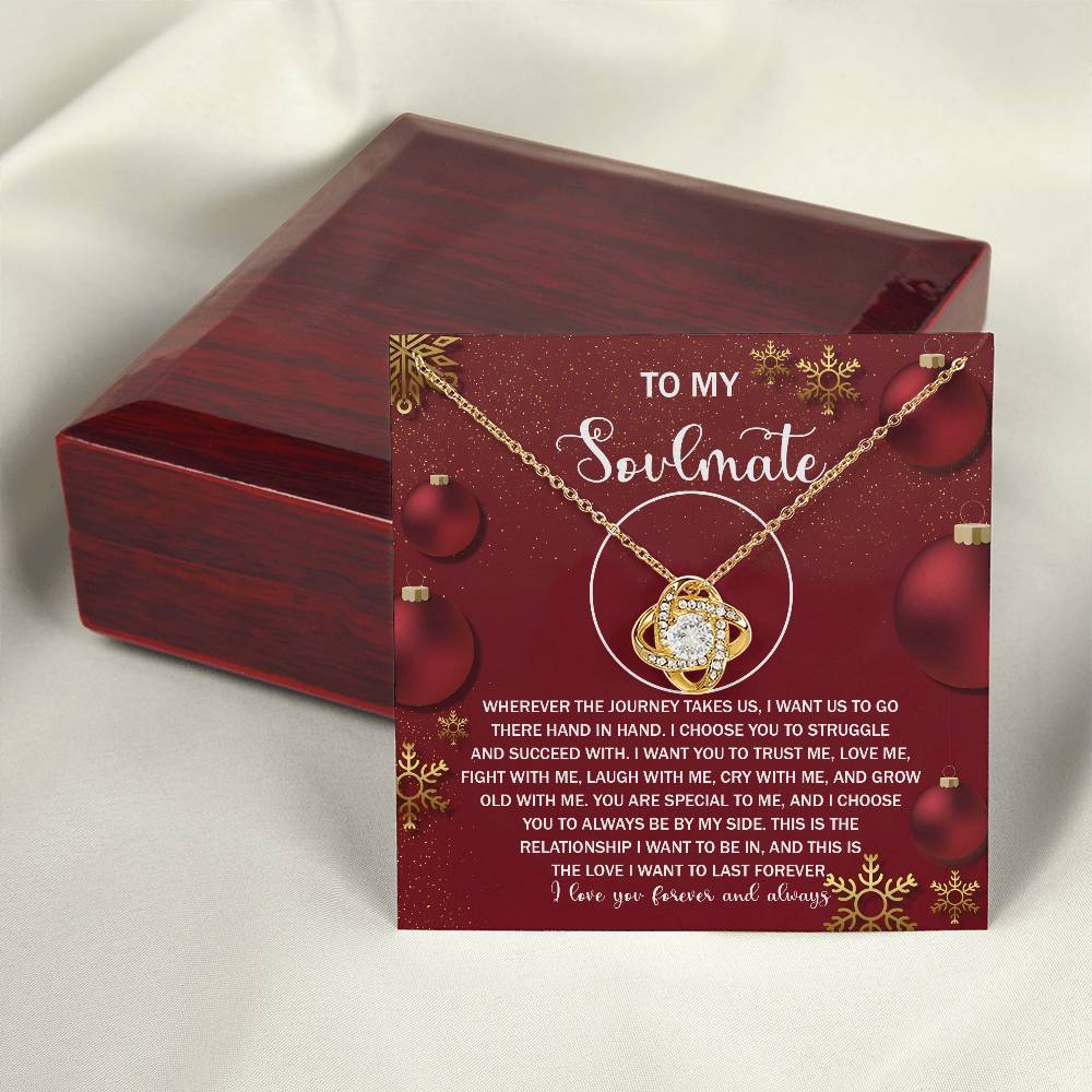 To My Soulmate Necklace, Gifts For Soulmate, Christmas Presents For Girlfriend, Gifts For Husband From Wife Unique Christmas