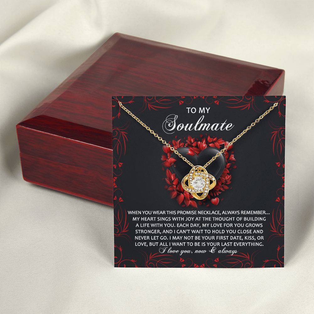 To My Soulmate Necklace, Unique Valentine Gifts For Her, Valentine Birthday Gifts, My Soulmate Gifts For Her, Valentine Jewelry For Women