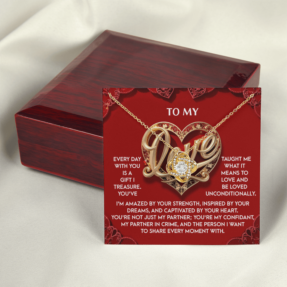 To My Love Necklace, Valentine Gift For My Wife, Unique Valentine Gifts For Her, Best Valentine Gifts For Wife, Promise Necklace For Girlfriend