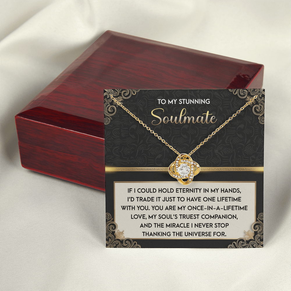 To My Stunning Soulmate Necklace, Best Valentine Gift For Wife, Valentine Gift Ideas For Her, Valentine Necklaces For Women, Wife Valentine Gift