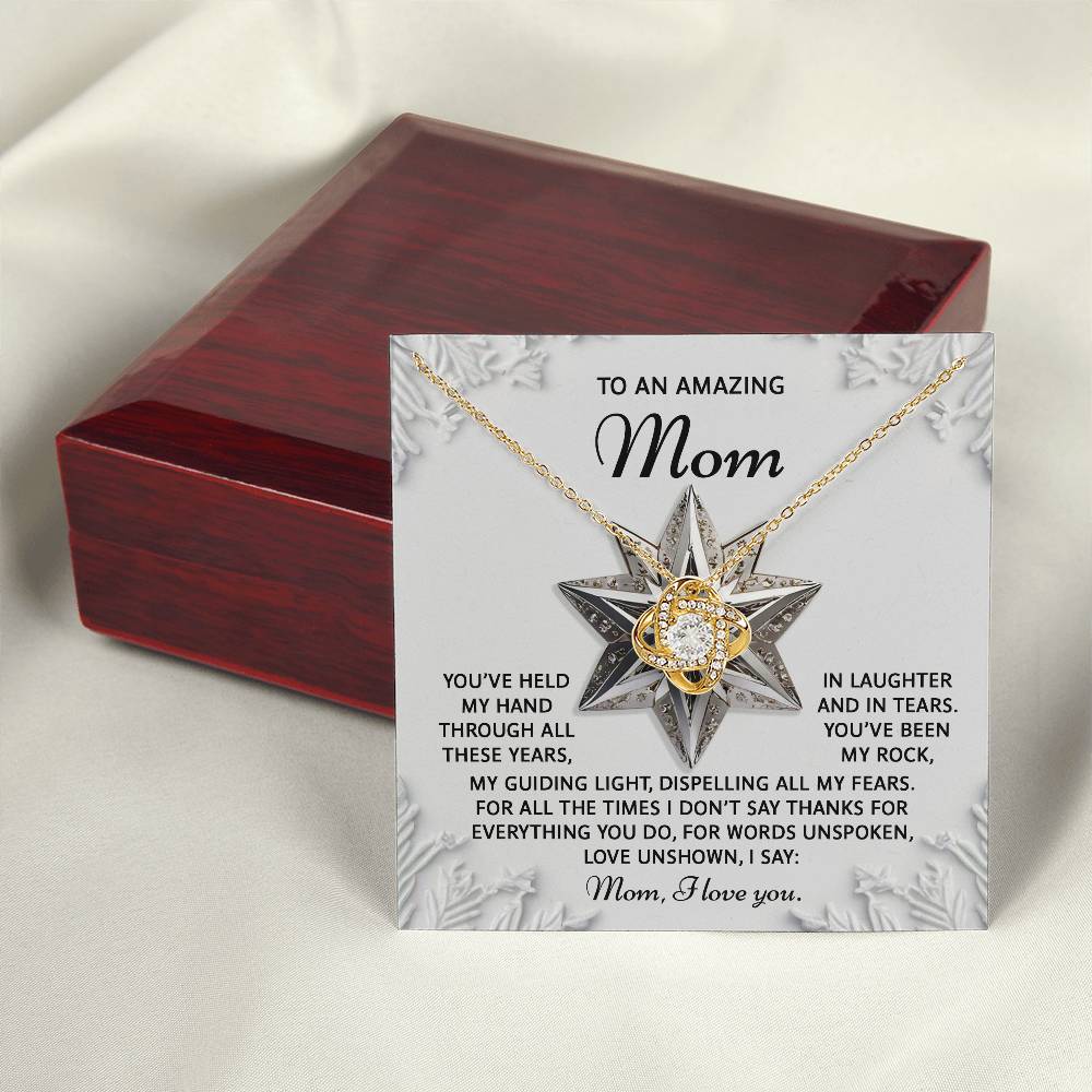 To My Amazing Mom Necklace, Christmas For Mom From Son, Christmas Gift For My Mom, Mom Christmas Gifts From Son