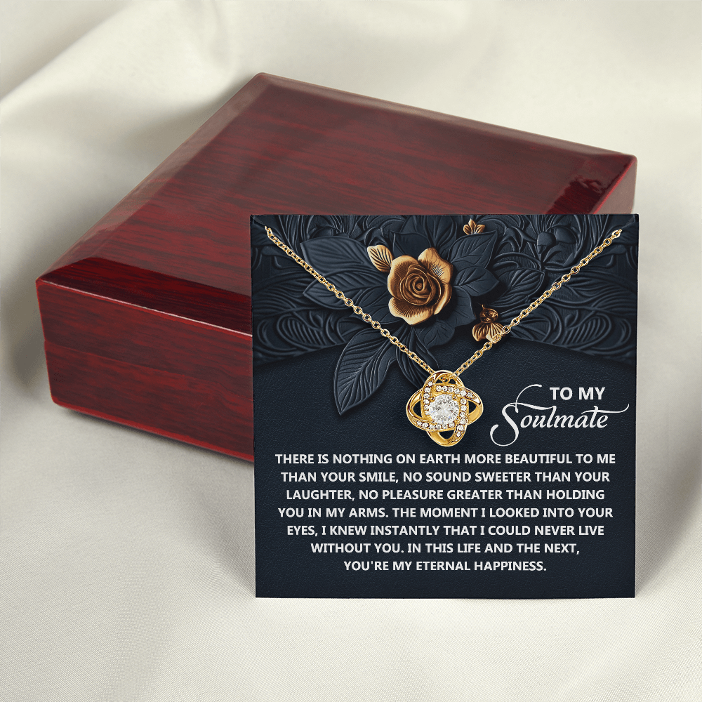 To My Soulmate Necklace, Best Valentine Gift For Wife, Valentine For Her Gift, Soulmate Necklace For Women, Valentine's Day Gifts For Women